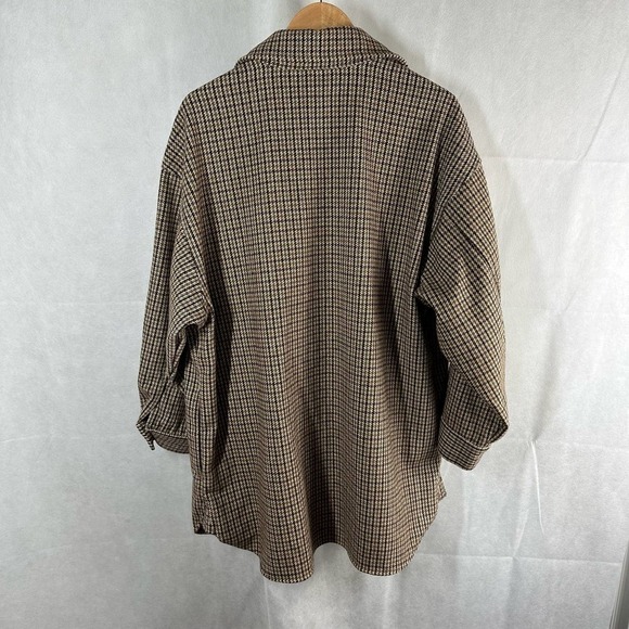 H&M Oversized Wool Blend Twill Shacket Size Large - Picture 6 of 14